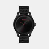 #Move Men Quartz Black Dial Analog Stainless Steel Watch 1530044