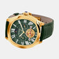 Men Automatic Green Dial Multi-Function Stainless Steel Watch 1641-L31412