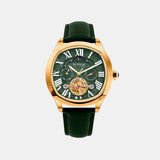 Men Automatic Green Dial Multi-Function Stainless Steel Watch 1641-L31412