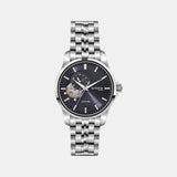 Men Automatic Blue Dial Analog Stainless Steel Watch 166-M10501