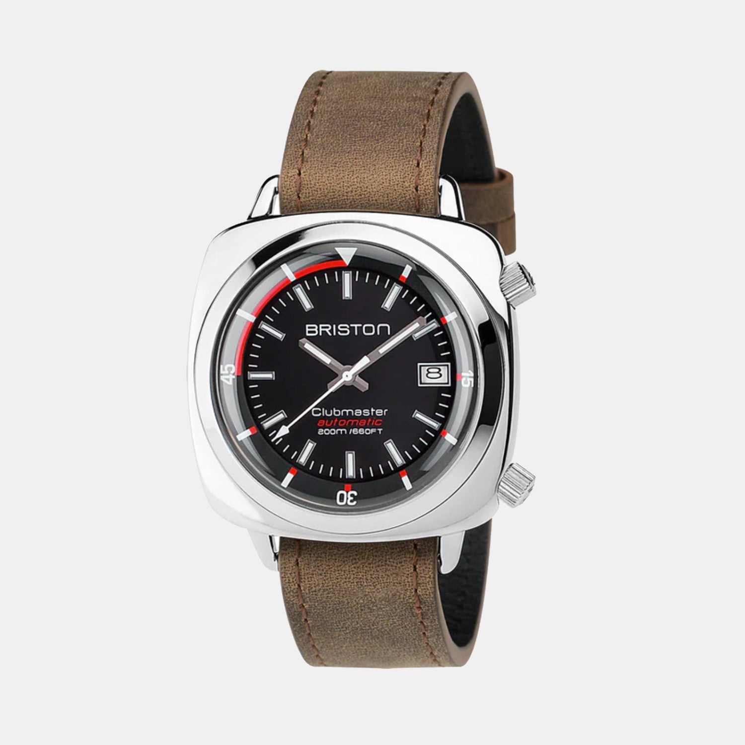 Clubmaster Diver Men Automatic Black Dial Analog Leather Watch 17642.PS.D.1.LVBR