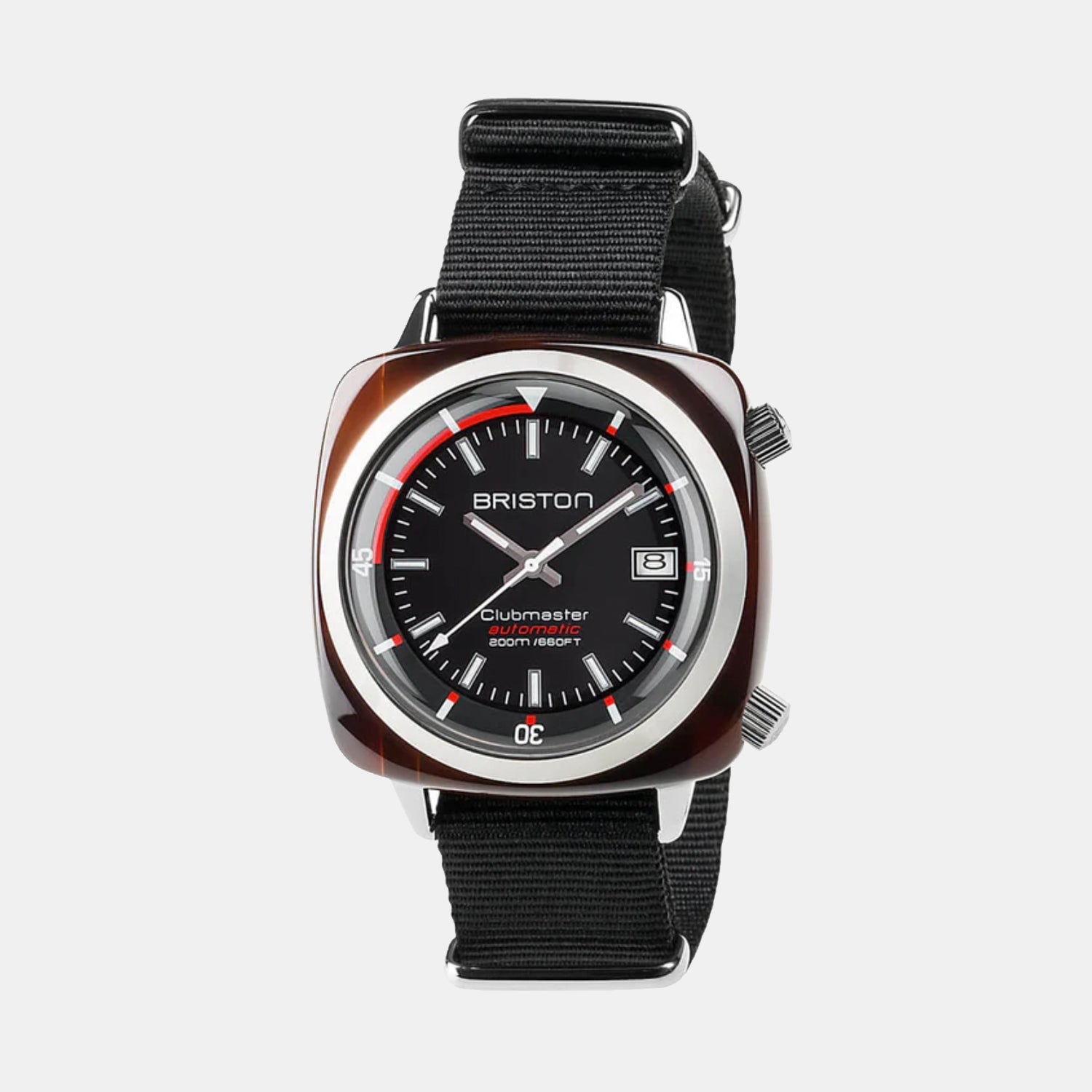 Clubmaster Diver Men Automatic Black Dial Analog NATO Watch 17642.SA.TD.1.NB