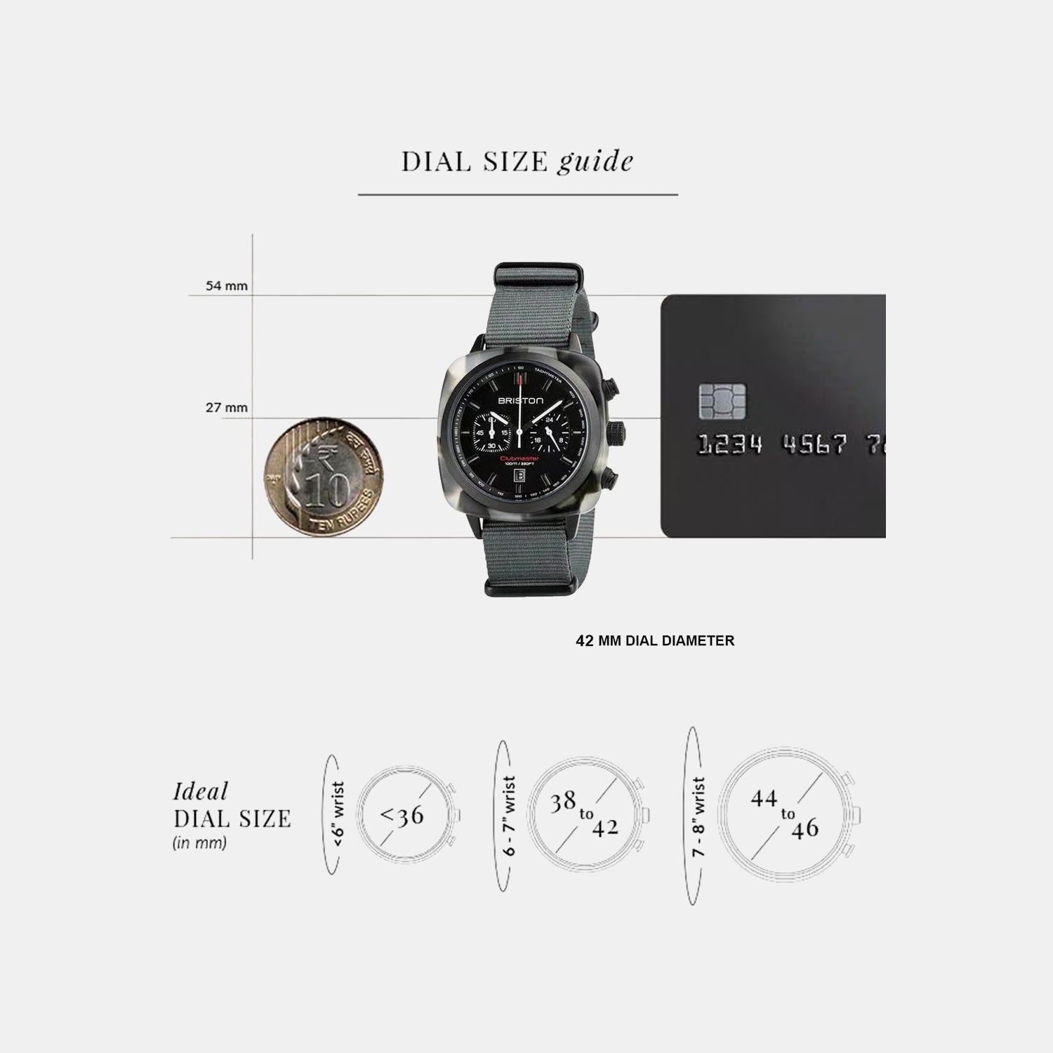 Clubmaster Sport Men Quartz Black Dial Chronograph NATO Watch 18142.PBAM.GTS.3.NG