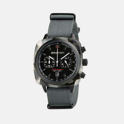 Clubmaster Sport Men Quartz Black Dial Chronograph NATO Watch 18142.PBAM.GTS.3.NG