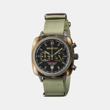 Clubmaster Sport Men Quartz Black Dial Chronograph NATO Watch 18142.PKAM.TJS.19.NJ