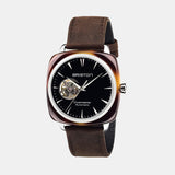 Clubmaster Iconic Men Automatic Black Dial Analog Leather Watch 18740.SA.TI.1.LVC
