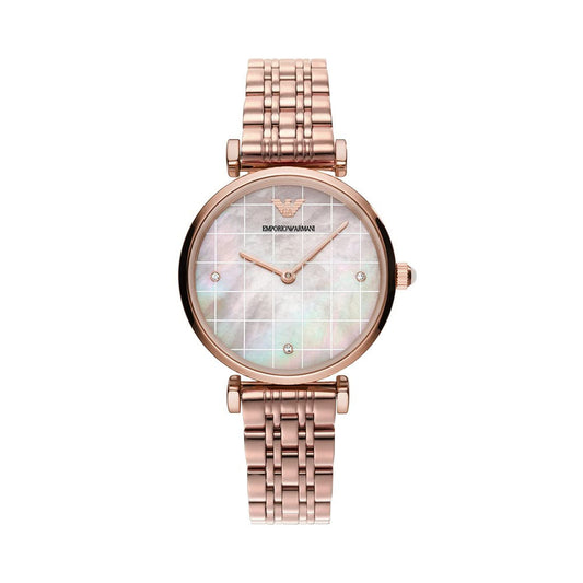 Emporio Armani Analog Mother Of Pearl Dial Women's Watch-AR11385