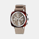Clubmaster Classic Men Quartz Grey Dial Chronograph NATO Watch 19140.SA.T.30.NT