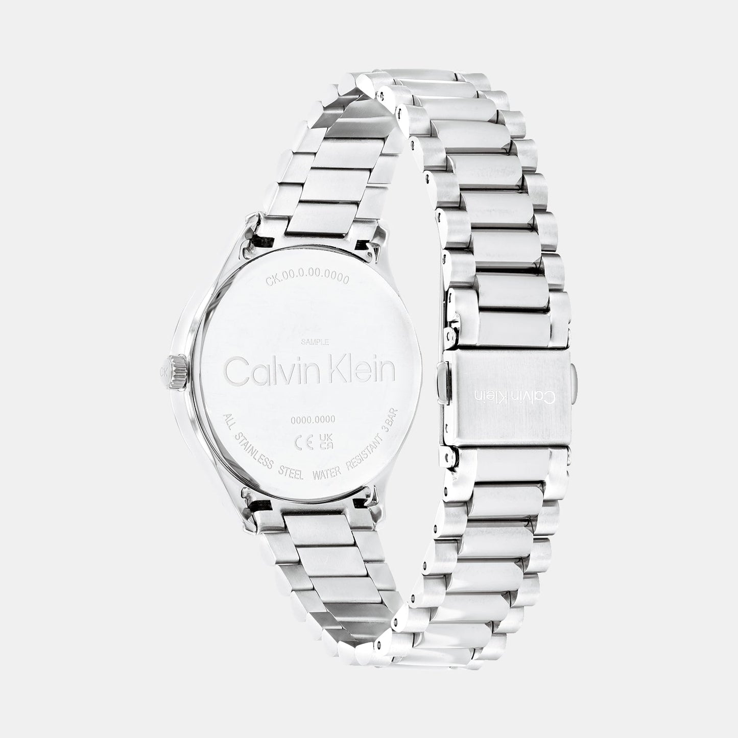 Ck Iconic Unisex Quartz Silver Dial Analog Stainless Steel Watch 25200168