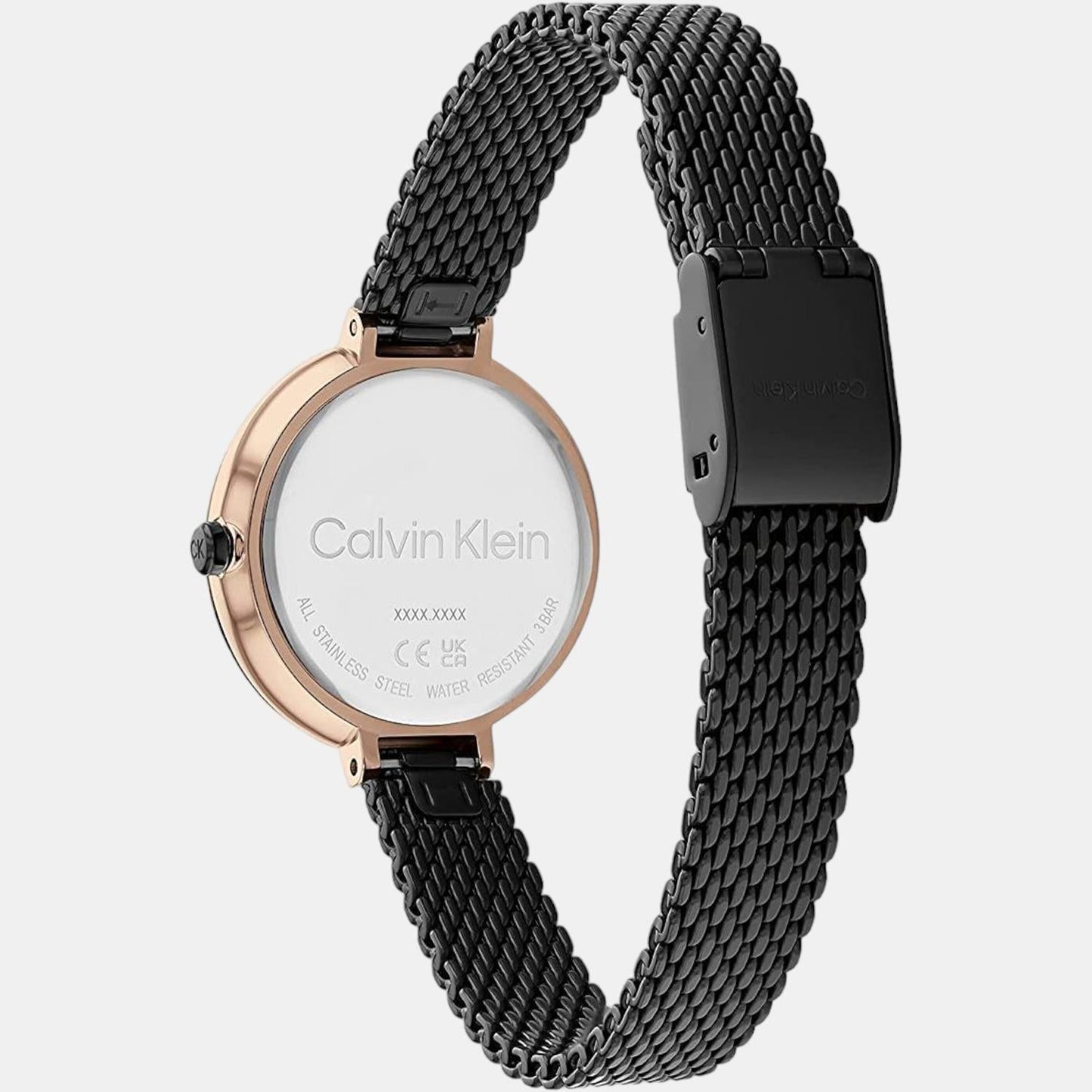 Minimalistic T Bar Women Quartz Black Dial Analog Mesh Watch 25200084