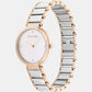 Minimalistic T Bar Women Quartz Silver Dial Analog Stainless Steel Watch 25200139