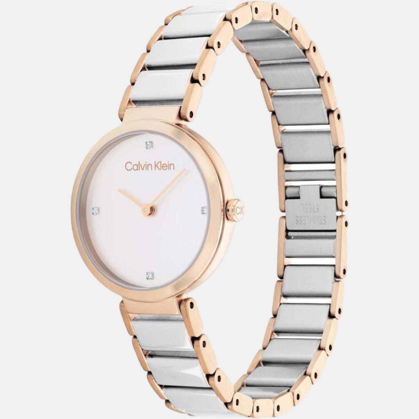Minimalistic T Bar Women Quartz Silver Dial Analog Stainless Steel Watch 25200139