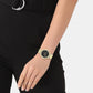 Minimalistic Women Quartz Black Dial Chronograph Stainless Steel Watch 25200177
