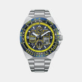 Promaster Men Quartz Blue Dial Chronograph Stainless Steel Watch JY8125-54L