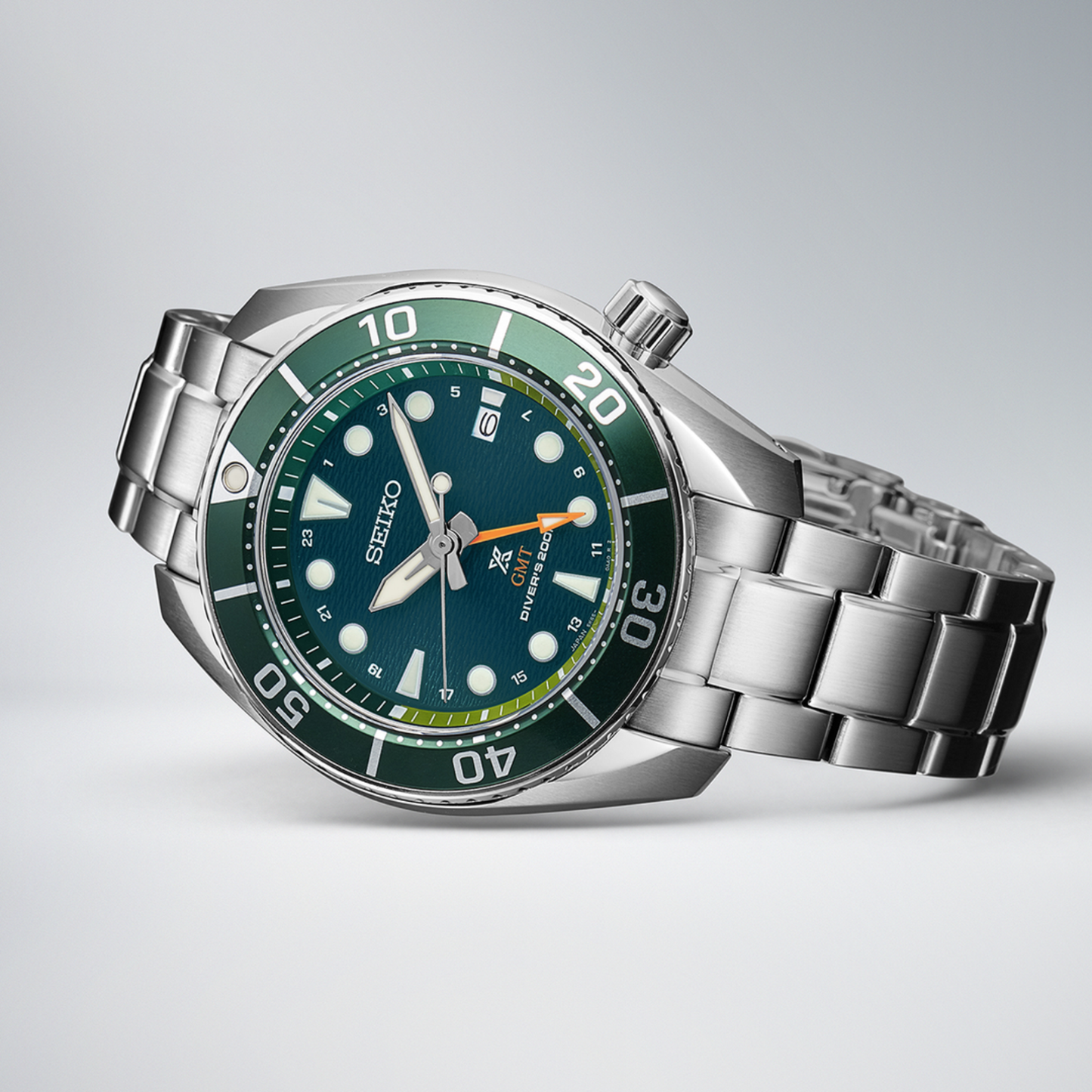 Prospex Men Solar Green Dial Analog Stainless Steel Watch SFK003J1