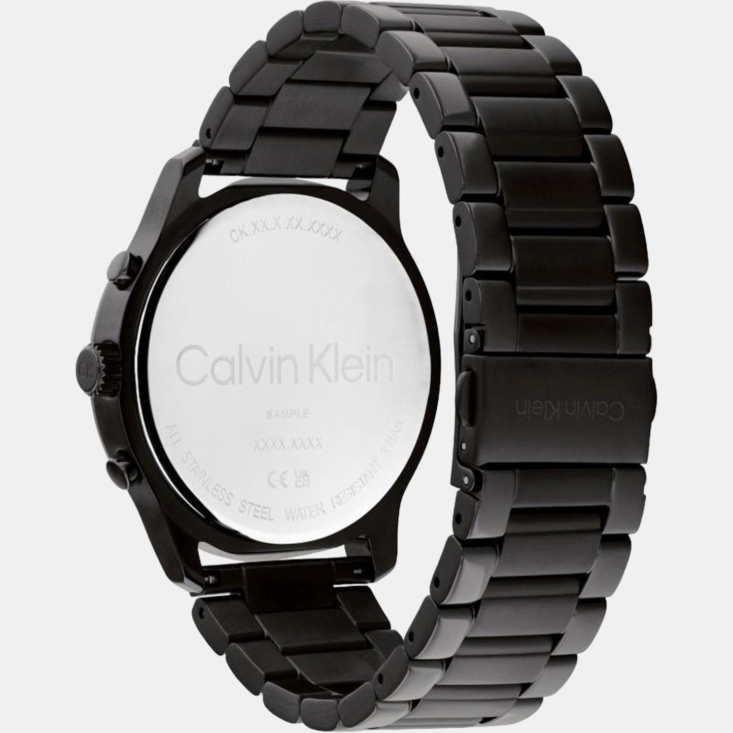 Sport Men Quartz Black Dial Chronograph Stainless Steel Watch 25200209