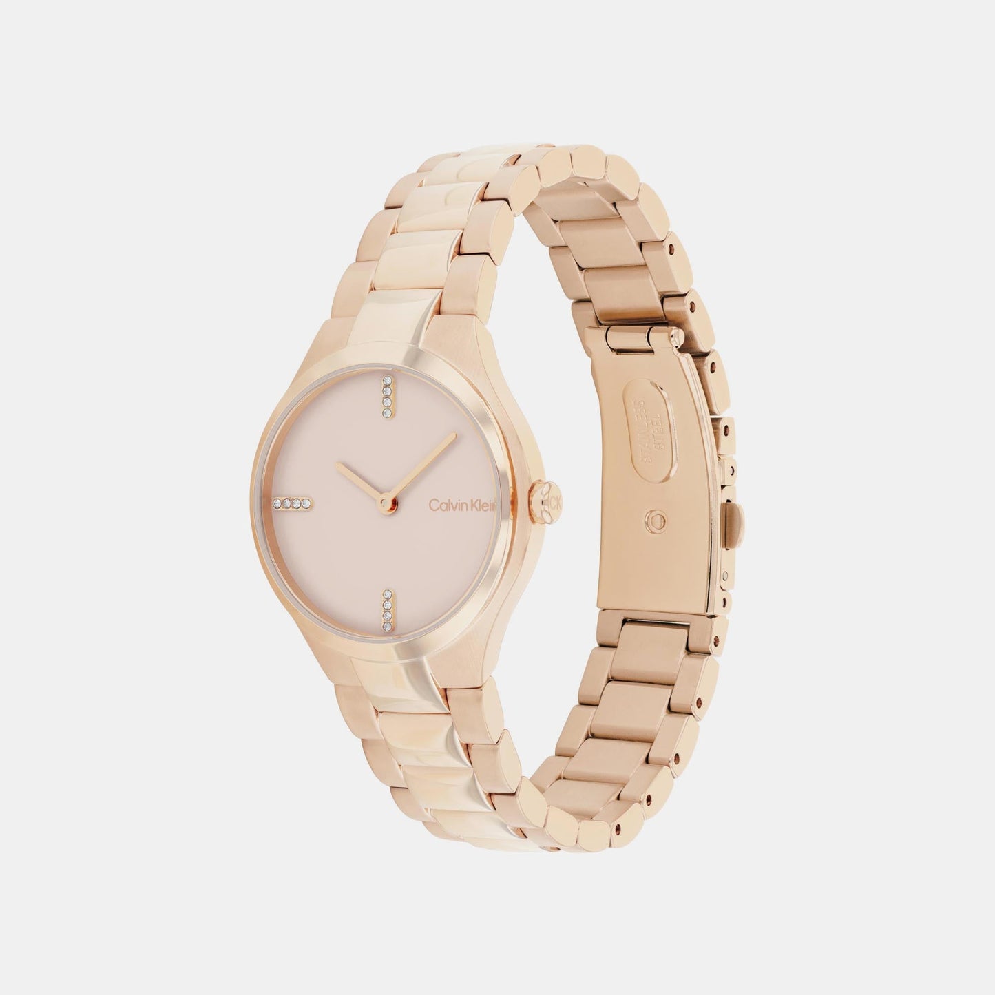 Admire Women Quartz Rose Gold Dial Analog Stainless Steel Watch 25200334
