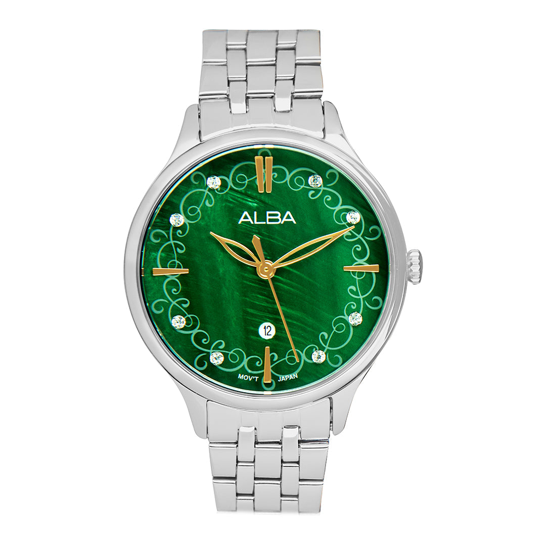 AH7CR7X1 Green MOP Patterned Dial