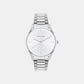 Ck Iconic Unisex Quartz Silver Dial Analog Stainless Steel Watch 25200168