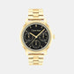 Minimalistic Women Quartz Black Dial Chronograph Stainless Steel Watch 25200177