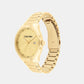 Define Men Quartz Gold Dial Analog Stainless Steel Watch 25200349