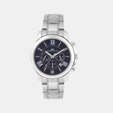 Men Quartz Blue Dial Multi-Function Metal Watch 1009A-M0105