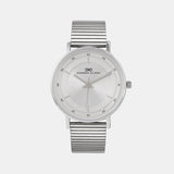 Men Quartz Silver Dial Analog Stainless Steel Watch 1013C-E0103