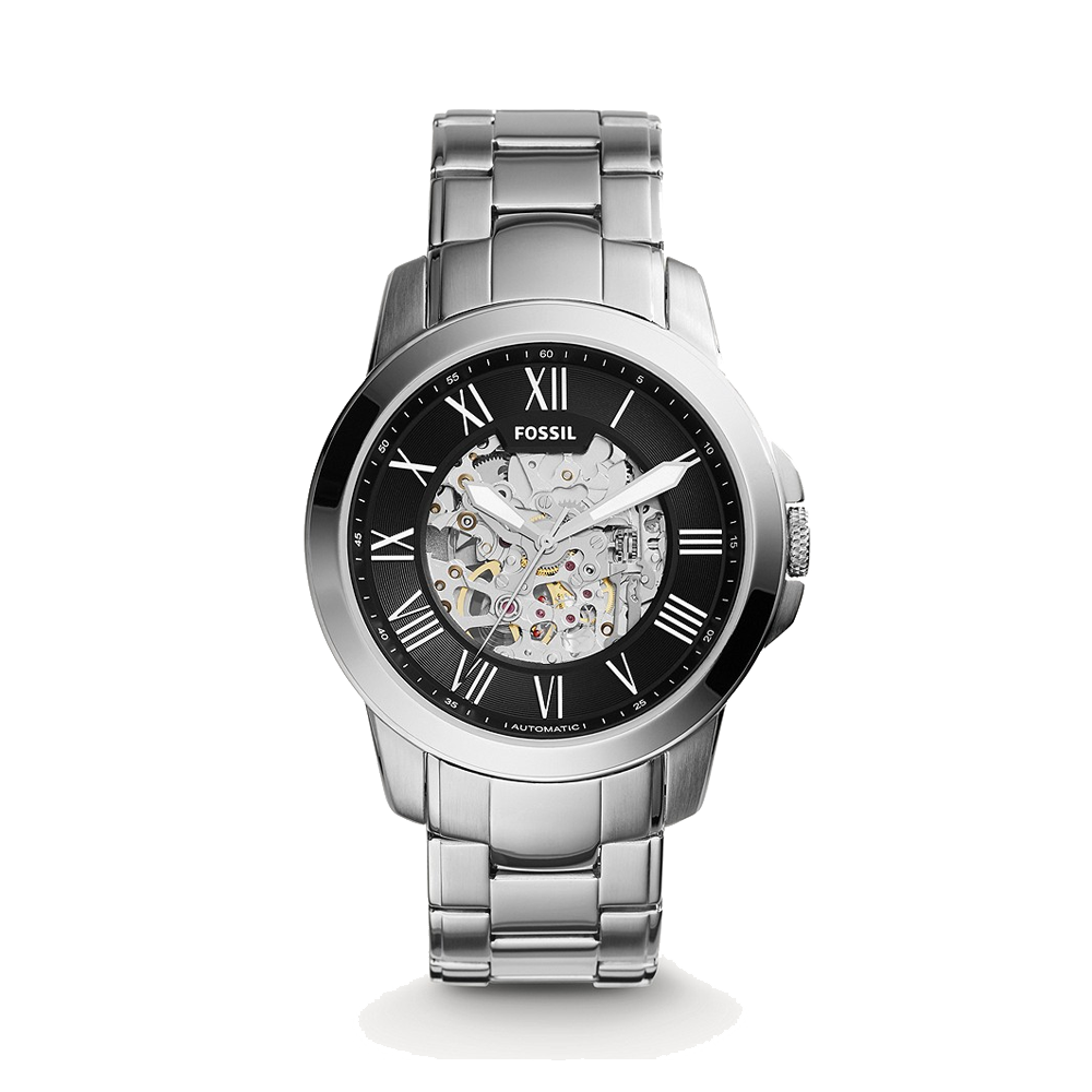 Fossil ME3103 Grant Analog Black Dial Men's Watch
