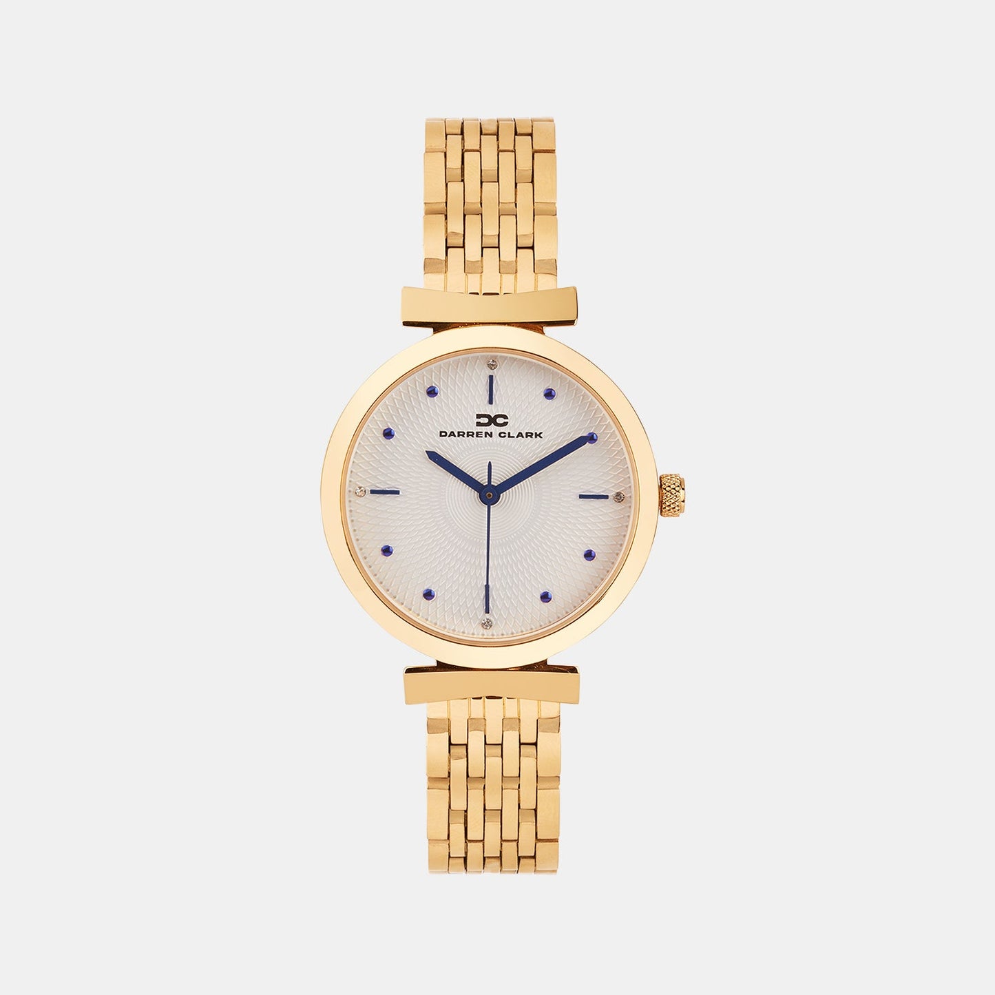Women Quartz Gold Dial Analog Metal Watch 2013C-M0303