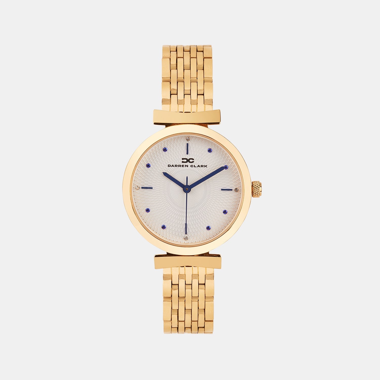 Women Quartz Gold Dial Analog Metal Watch 2013C-M0303