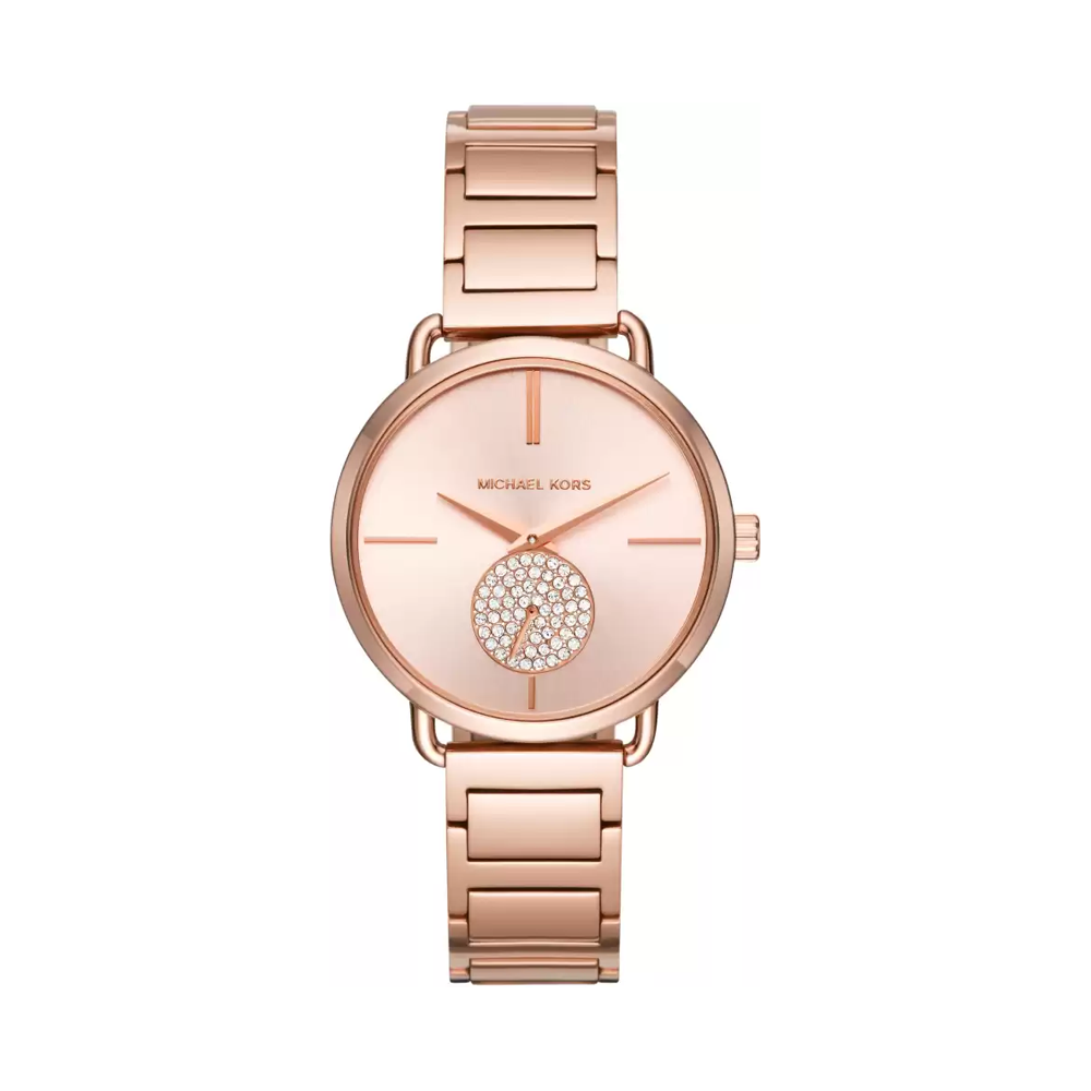 Michael Kors Portia Rose Gold Dial Analogue Womens Watch - MK3640