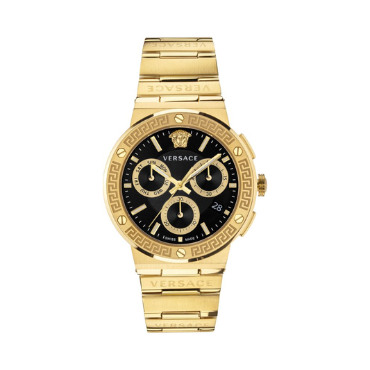Mens Versace Greca Logo Chrono Watch VEZ900421