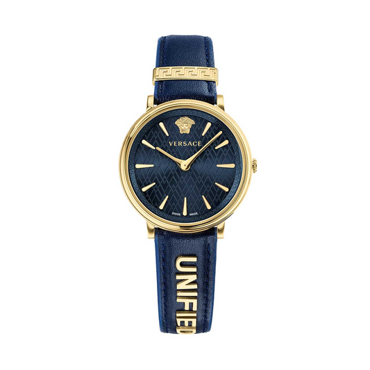 VERSACE VBP030017 V CIRCLE Blue Dial Watch For Women