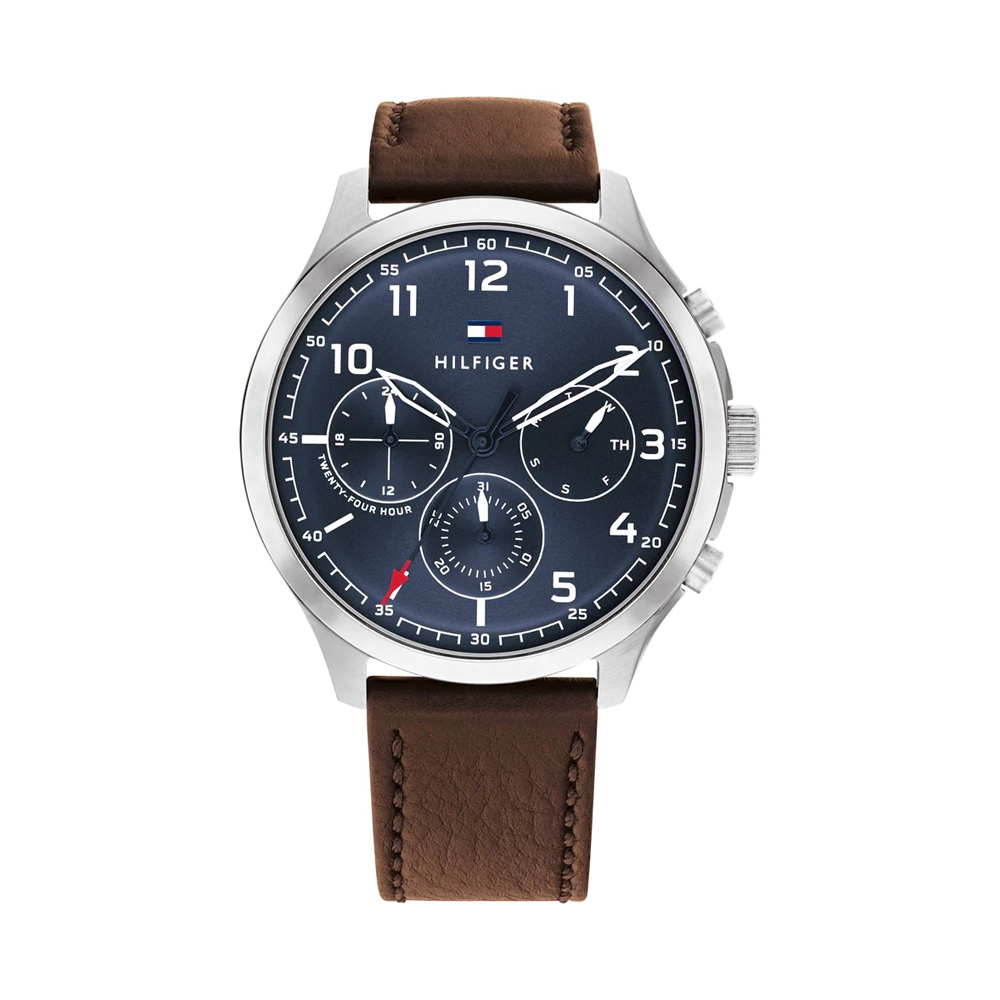 TOMMY HILFIGER Men Leather Strap Multifunctional Watch - NCTH1791855
