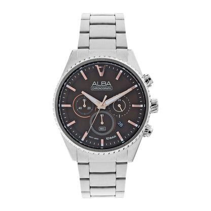 Alba AT3H83X1 Coffee Brown Chronograph