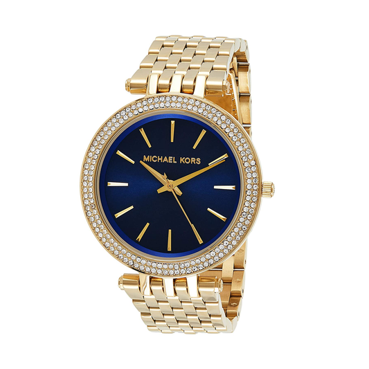 Michael Kors Darci Round Analog Blue Dial Ladies Watch - MK3406