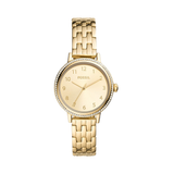 Fossil BQ3655 Reid Three-Hand Gold-Tone Stainless Steel Women's Watch