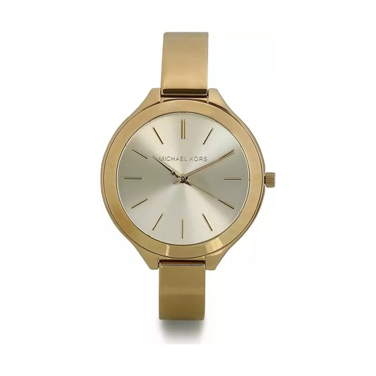 Michael Kors Slim Runway Analog Champagne Dial Women's Watch - MK3275