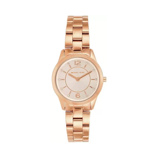 Michael Kors Runway Analog Rose Gold Dial Women's Watch - MK6591