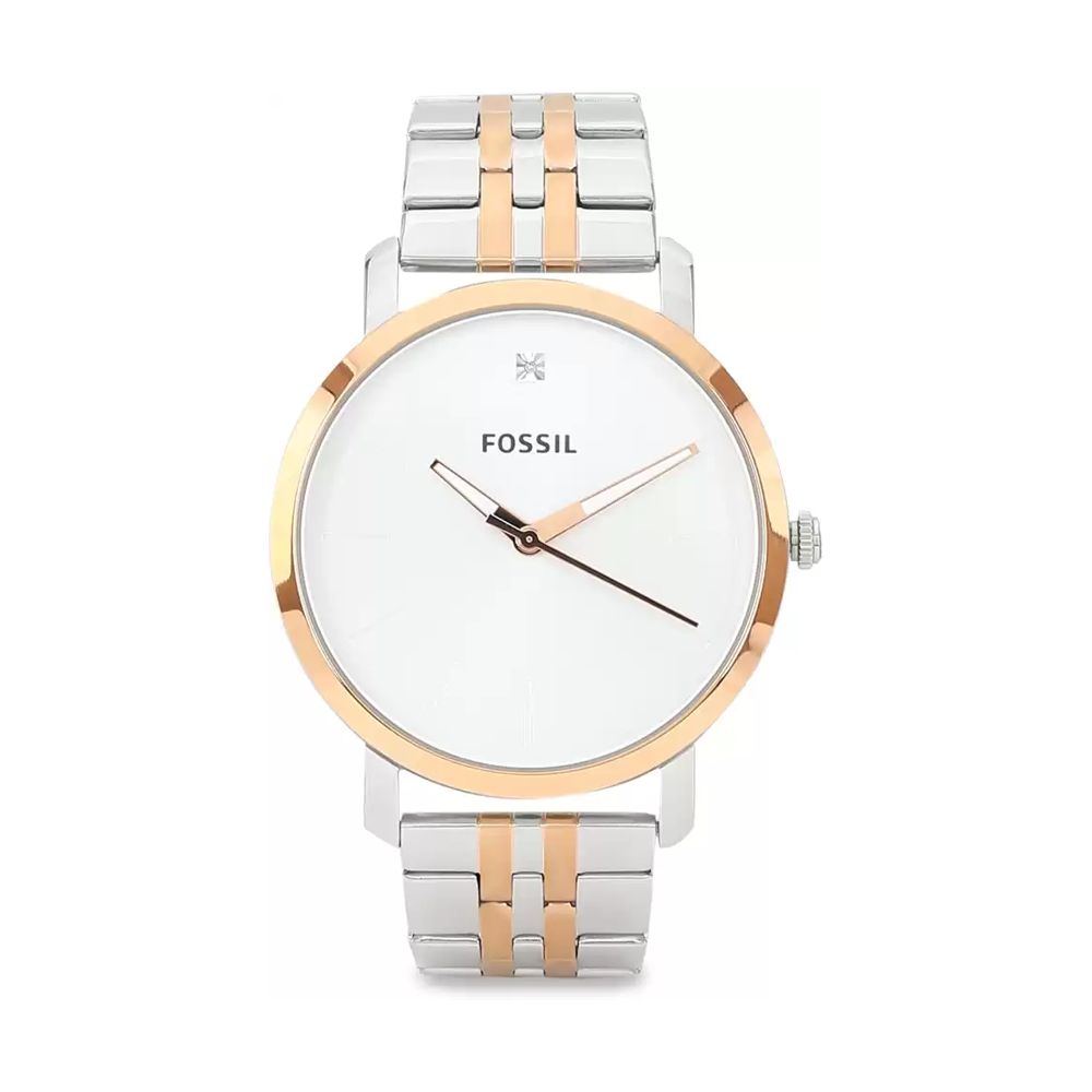 Fossil BQ2417 Lux Luther Three-Hand SS Watch For Men
