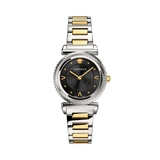 Versace VERE00518 V-Motif Round Analog Black Dial Ladies Watch