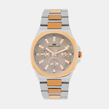 Men Quartz Grey Dial Multi-Function Metal Watch 1016E-M1315