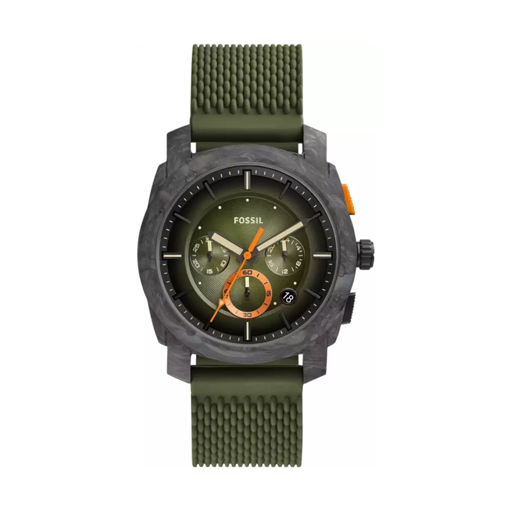Fossil Machine Analog Green Dial Men's Watch - FS5872