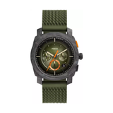 Fossil Machine Analog Green Dial Men's Watch - FS5872