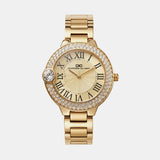 Women Quartz Champagne Dial Analog Metal Watch 2017B-M0209