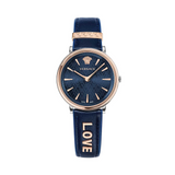 VERSACE VBP090017 V-Circle Dark Blue Dial Ladies Watch