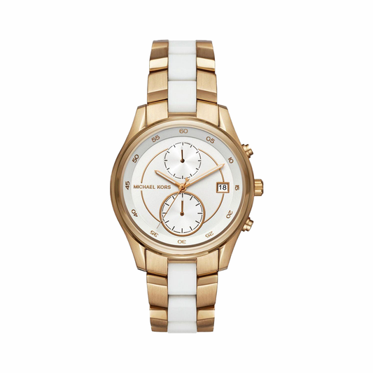 Michael Kors Briar Chronograph White Dial Ladies Watch MK6466