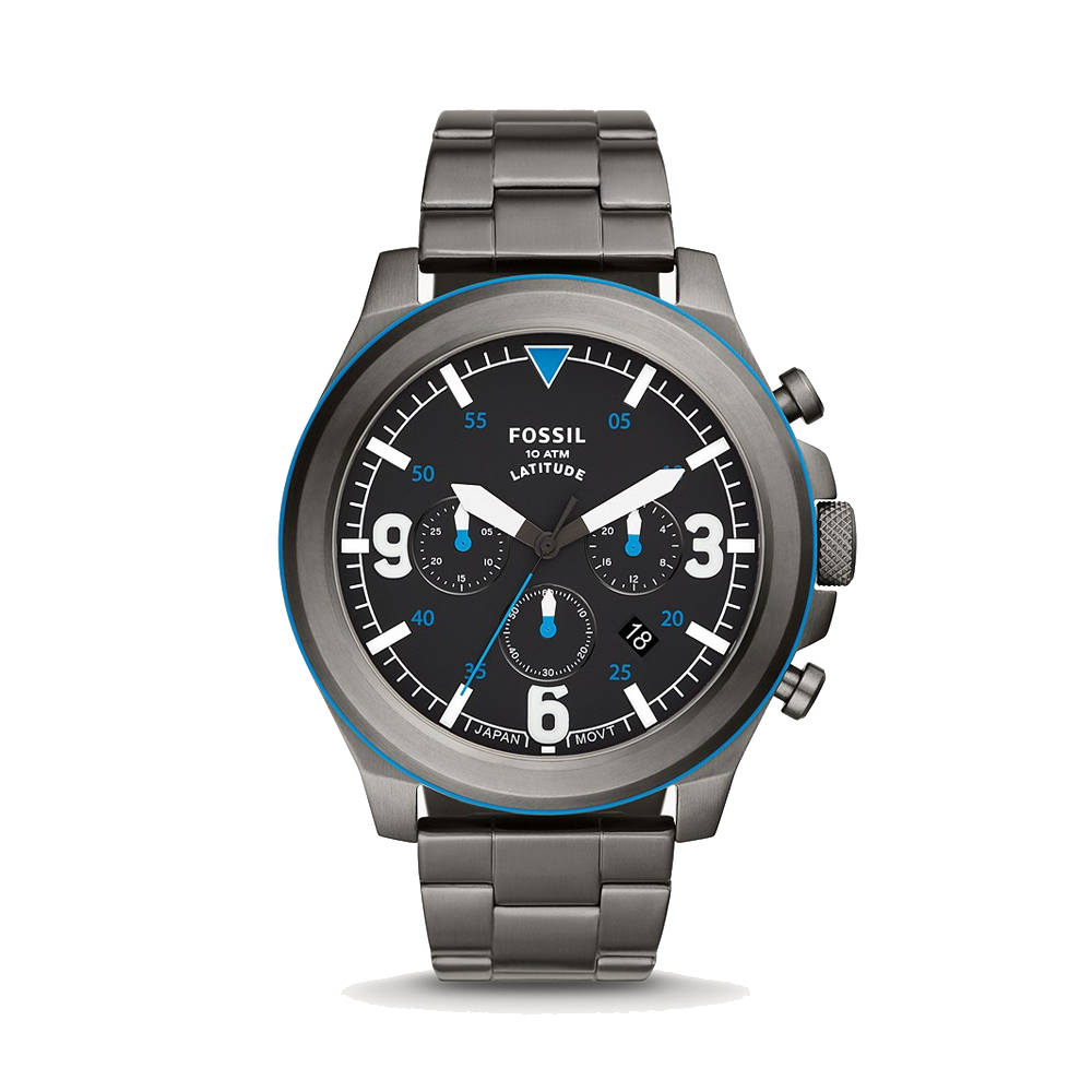 Fossil FS5753 Latitude Chronograph Stainless Steel Watch For Men