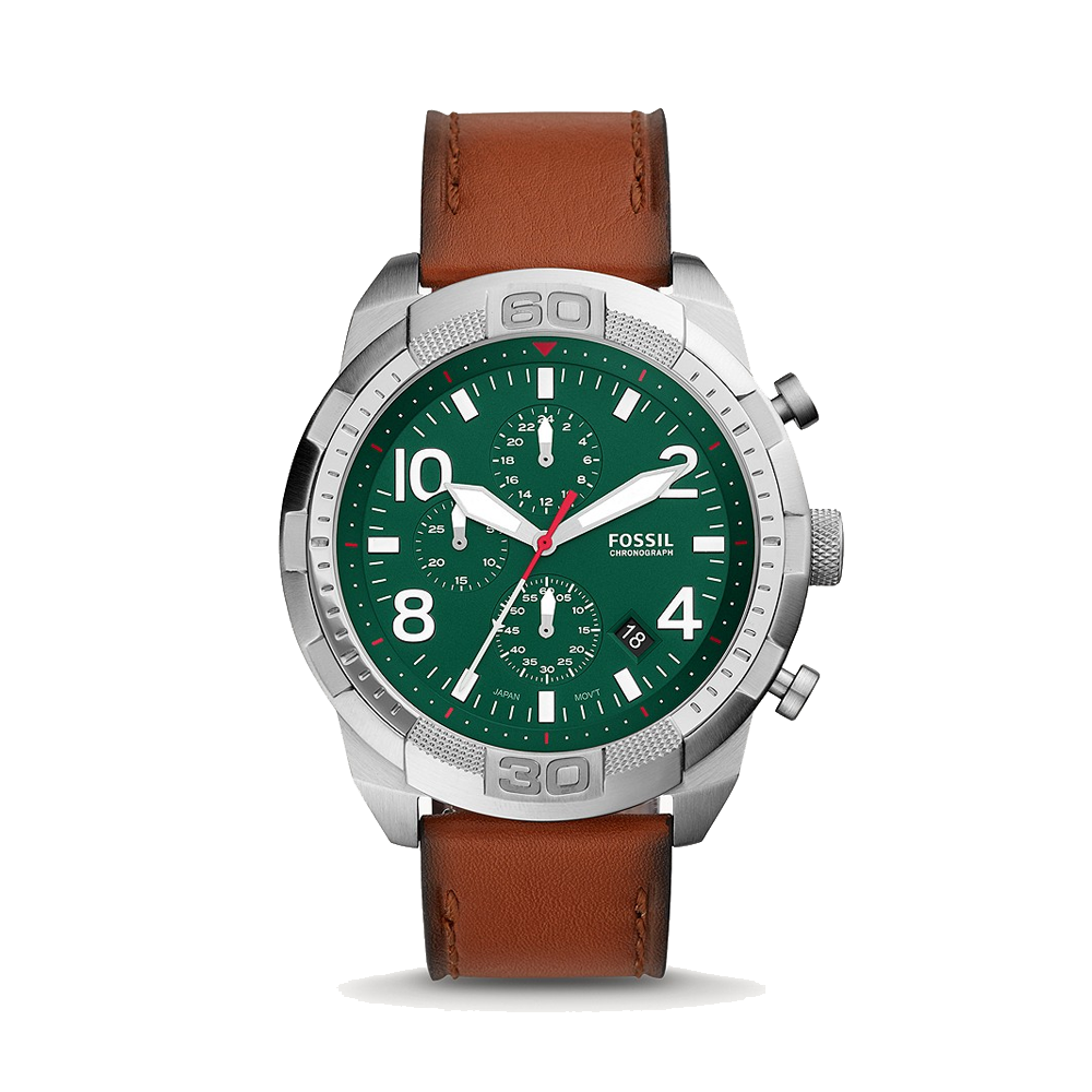 Fossil FS5738 Bronson Analog Green Dial Men's Watch