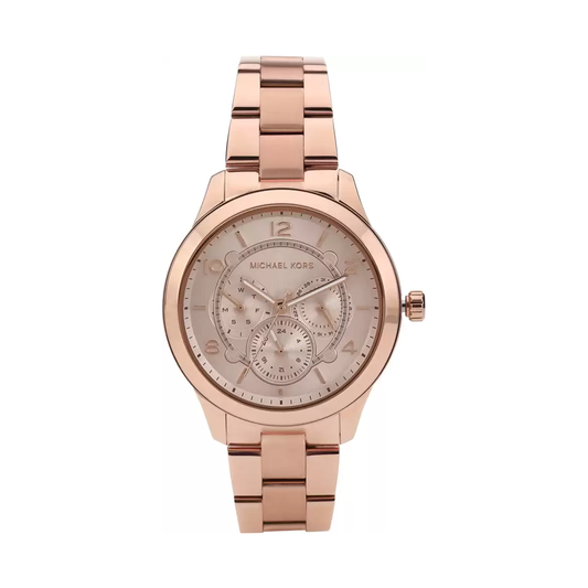 Michael Kors Runway Analog Rose Gold Dial Women's Watch - MK6589